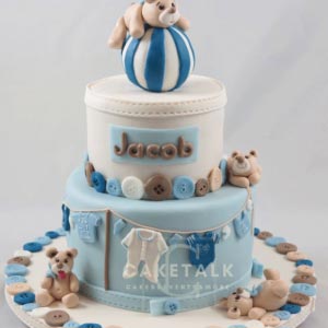 Cake for kids | Teddy bear buttons cake for kids in dubai