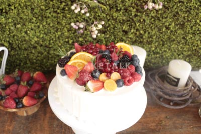 Mixed Berries and Cream Sponge birthday Cake in dubai