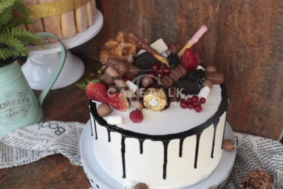 Cake with chocolates in dubai