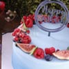 happy smiles cake with birthday logo in dubai