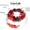 Berry Wreath cake for birthday in dubai