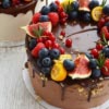 Cake for kids | Red velvet layered berry cake in dubai for kid