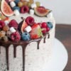 Fresh Fruits Cake | Fruit & macaroon crumble cake in dubai, UAE with fresh fruits