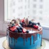 Fresh Fruits Cake | Chocolate macaroon cloud cake with fresh fruits in dubai