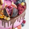 Fresh Fruits Cake | Pink marshmallow and fruit cake in dubai