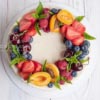 Fresh Fruits Cake | White chocolate and fruit paradise cake in dubai for celebration