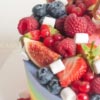 Fruit cake | rainbow cake with fresh fruit in dubai