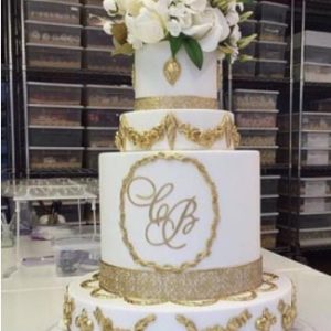 Gold Wedding Cake
