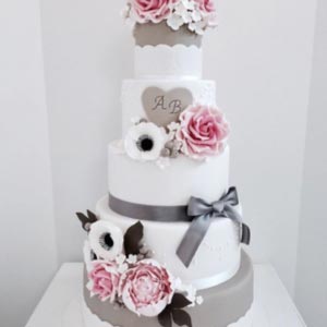 Flower Wedding Cake - 3