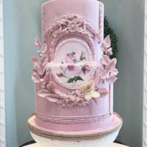 Pale Purple Wedding Cake