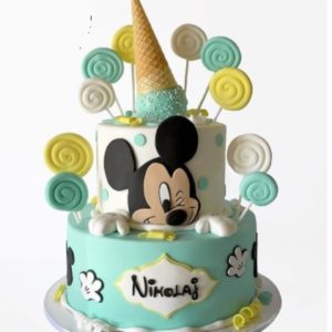 Mickey Mouse Cake Two Tier - 3