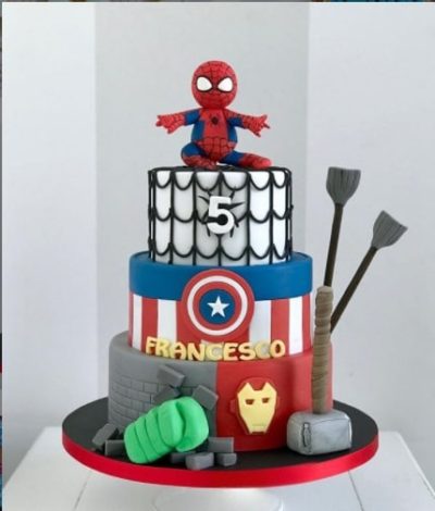 Avenger Cake Three Tier 2