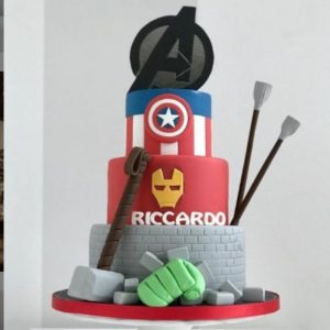 Avenger Cake Three Tier