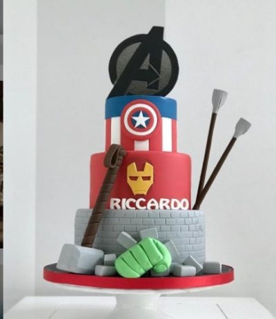 Avenger Cake Three Tier
