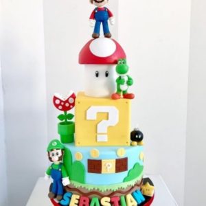 Mario Three Layer Cake