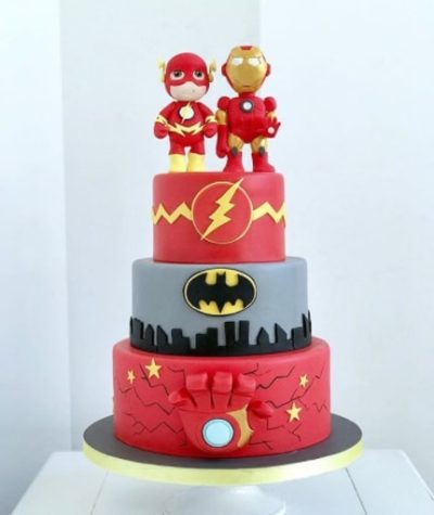 Marvel Hero Cake Three Tier 2