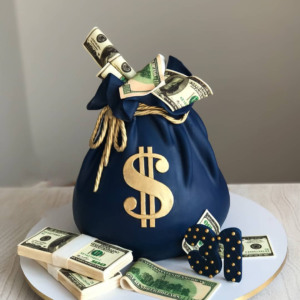 Money Bag Cake