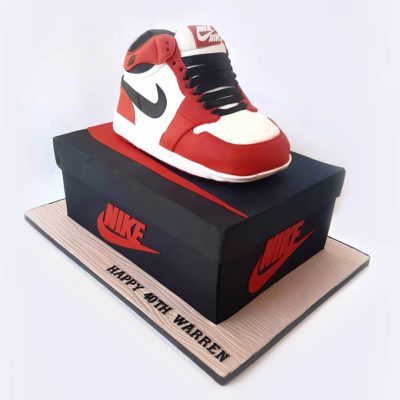Nike shoes cake 1