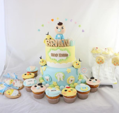 Baby Boy Dessert Set