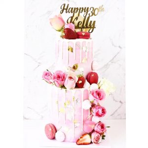 Pale Pink Two-Tier Cake Buy Customized Cake online in Dubai