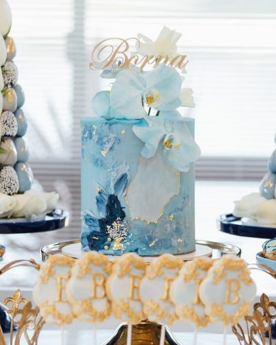 Ocean Orchid Cake | Customized Cake for Lady | Order Online in Dubai