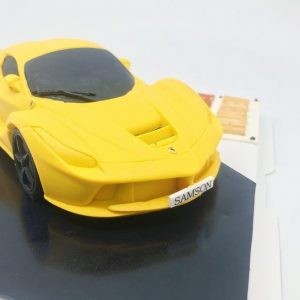 Yellow Sports Car Cake