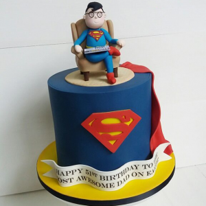 Superman Dad Cake