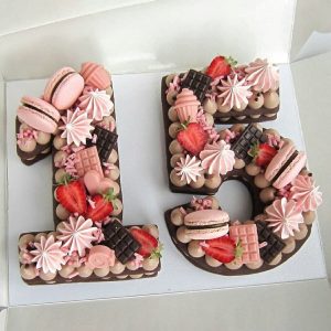 Pink Chocolate Cake (two number)