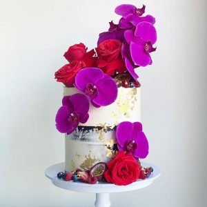 Purple Floral Fantasy Cake