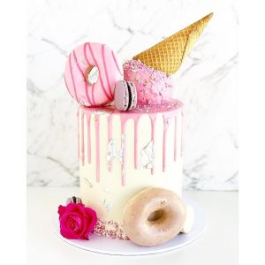 Pink Cone Cake