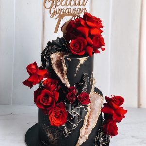 Black Geode Cake