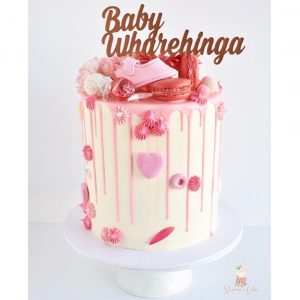 Pink and White Cake