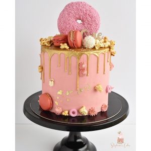 Pink Donut Cake