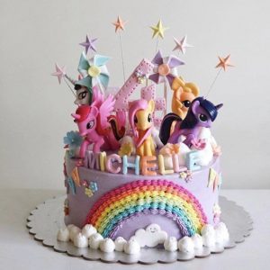 Unicorn Rainbow Cream Cake - 3