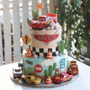 McQueen Car Cream Cake