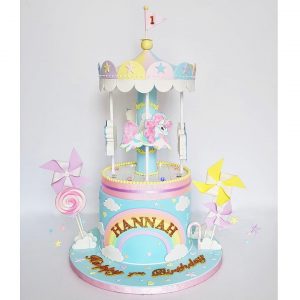 Carousel World Cake