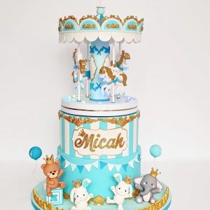 Teddy Bear Carousel Cake