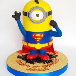 Minion Superhero Cake
