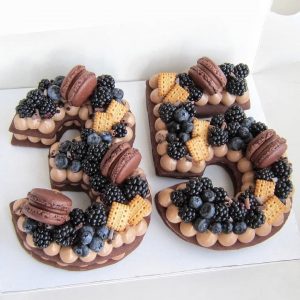 Chocolate Number Cake (two number)