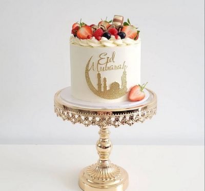 Eid Mubarak chocolate fruits cake updated