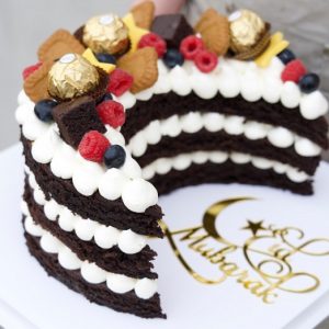 Eid Mubarak Chocolate Cake