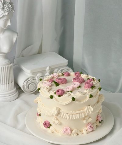 Flower vintage cake