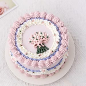 Trendy Flower Boutique Cake