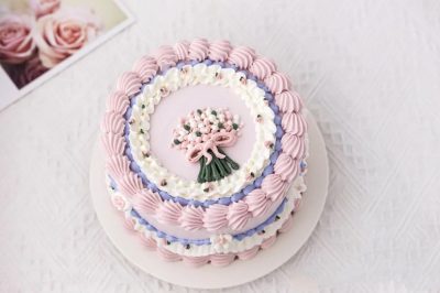 Trendy Flower Boutique Cake
