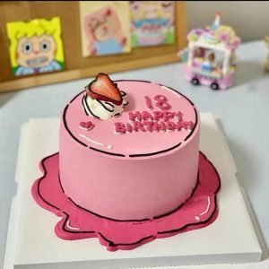 Trendy All About Pink 2D Cake