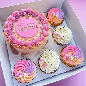 Sunset Surprise Bento Cake