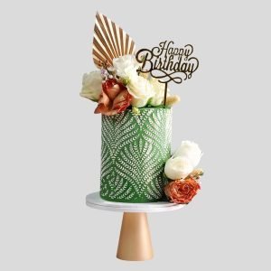 Emerald Lace Blossom Cake