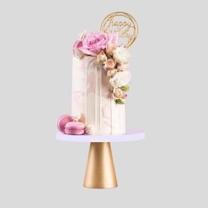 Rose & Macaron Medley Cake