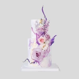 Violet Floral Whisper Cake