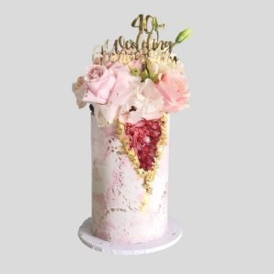 Rose Geometric Grace Cake